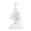 Podświetlana figurka świąteczna LED 15 cm - wzór: bałwan stojący na jednej nodze fot. 3