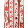 Bożonarodzeniowa wstążka ozdobna 3,8 cm x 2,7 m