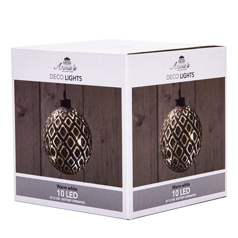 Kula szklana podświetlana LED