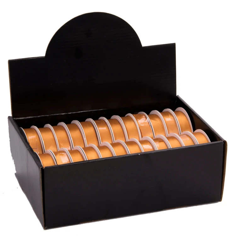 Wstążka materiałowa 15 mm x 3 m złota fot. 13