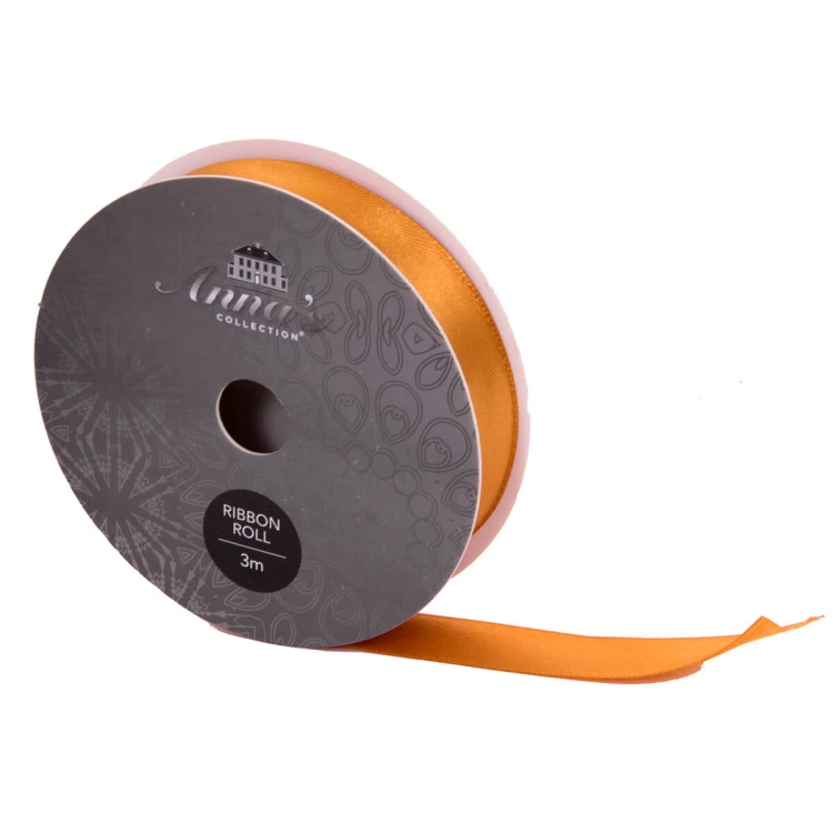 Wstążka materiałowa 15 mm x 3 m złota fot. 14