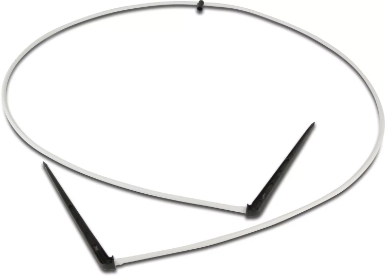NaanDanJain 2-drożny rozdzielacz z PE + emiter patykowy prosty z labiryntem tworzywo sztuczne taper F 50cm czarno/biały typ ClickTif