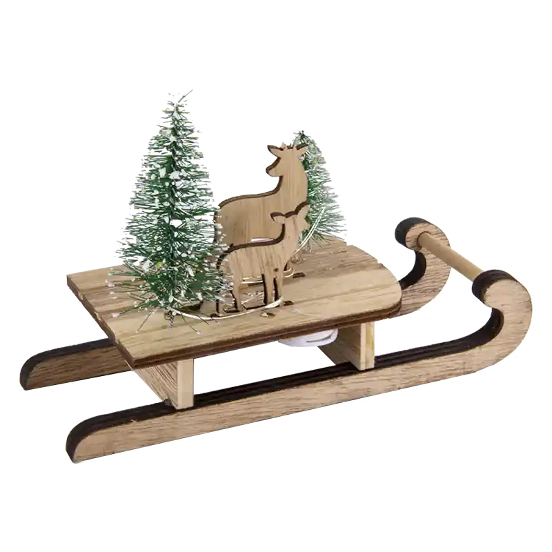 Sanie Mikołaja ozdoba LED