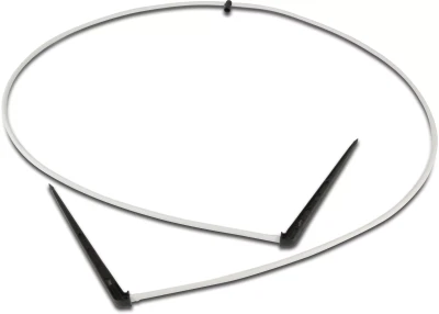 NaanDanJain 2-drożny rozdzielacz z PE + emiter patykowy prosty z labiryntem tworzywo sztuczne taper F 50cm czarno/biały typ ClickTif