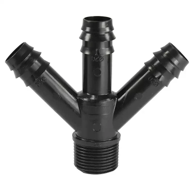 Rodzielacz 3-drożny POM 16mm x 3/4 karbowane