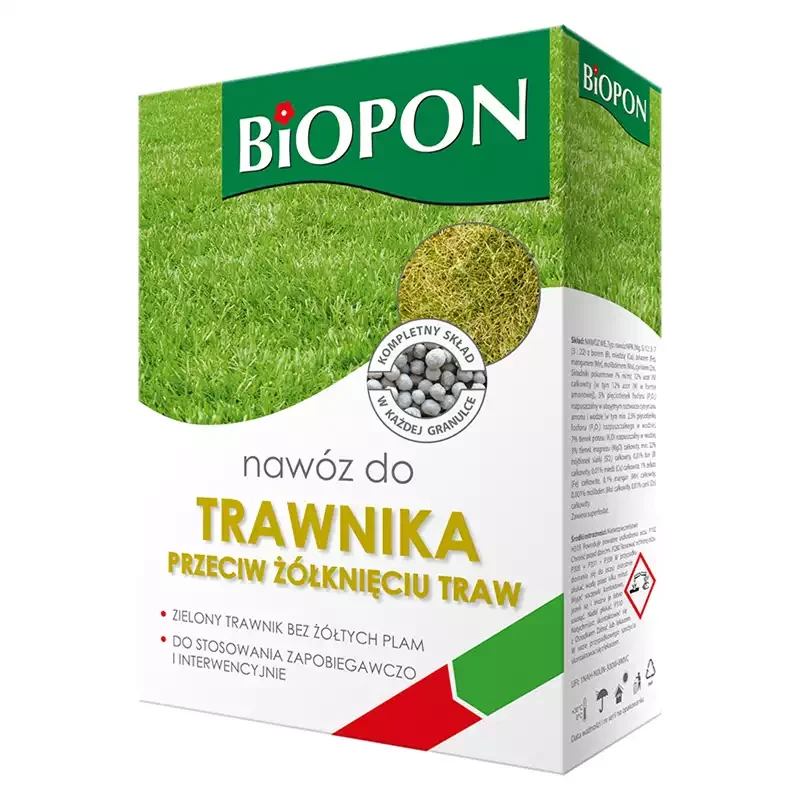BIOPON nawóz do trawnika przeciw żółknieniu