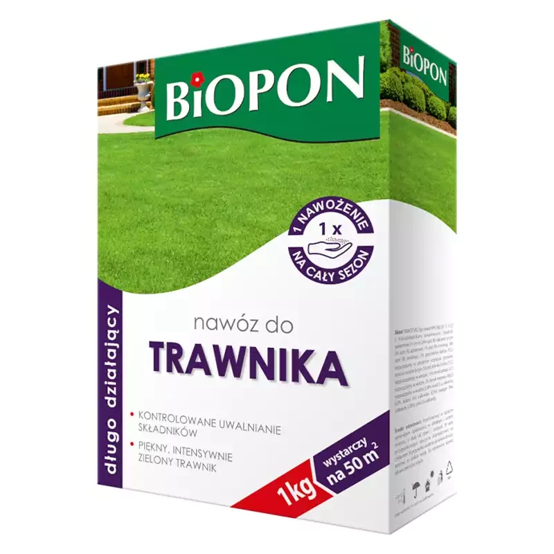 Biopon nawóz do trawnika długo działający