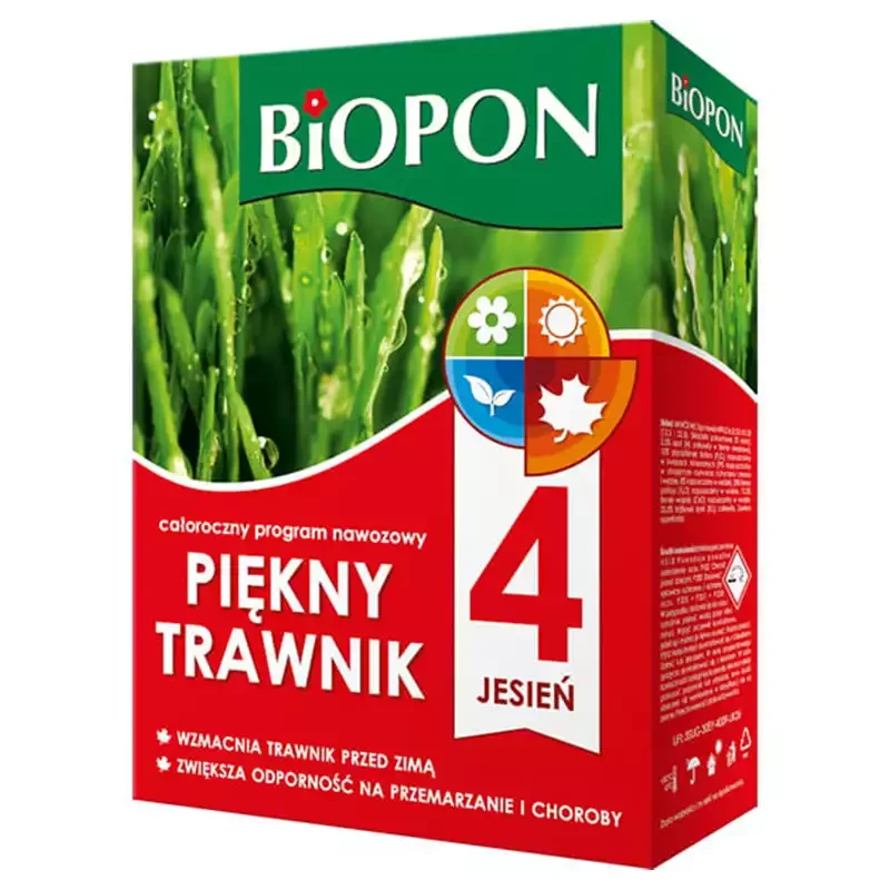 Biopon całoroczny program nawozowy do trawnika jesien