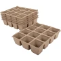 Paletki doniczkowe torfowe 21x17x4,5cm kpl. 6 szt.
