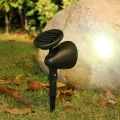 Lampa solarna czarna z tworzywa