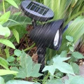Lampa solarna czarna z tworzywa
