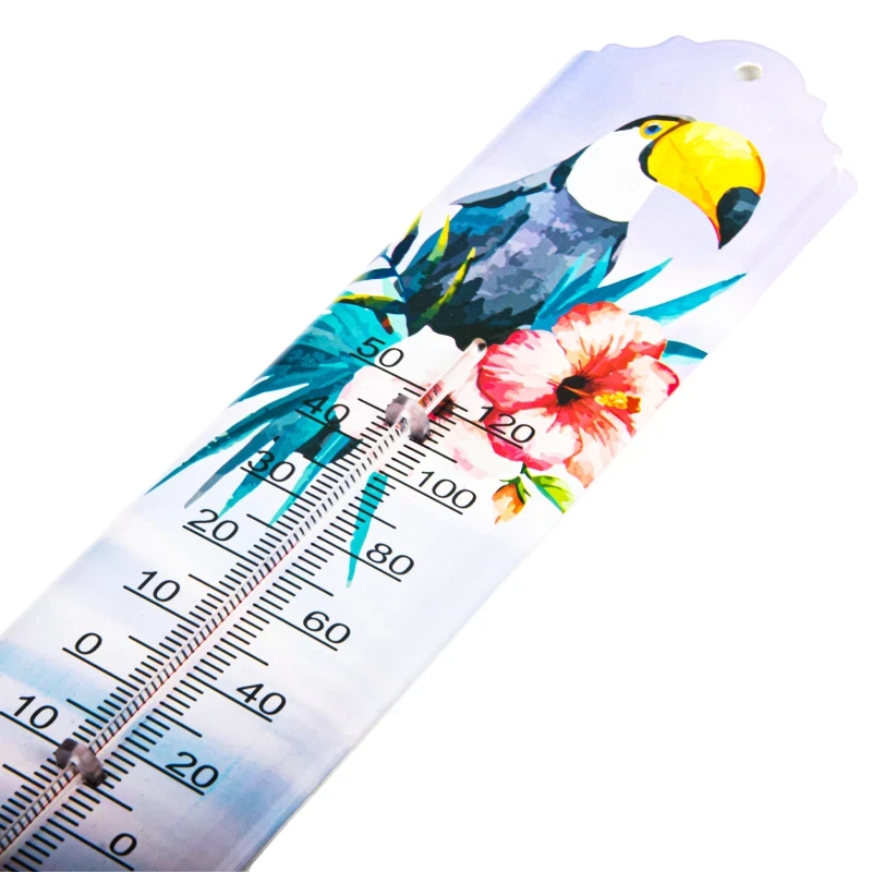 Termometr dekoracyjny papuga fioletowa