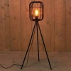 Lampa podłogowa + żarówka retro H- 100 cm fot.2