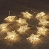 Lampki LED bawełniane gwiazdki 1,4m