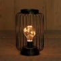 Lampion złoty ozdobny LED z żarówką i sznurkiem