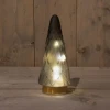 Podświetlana choinka szklana LED 25cm czarna matt