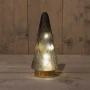 Podświetlana choinka szklana LED 25cm czarna matt