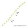 Łańcuch choinkowy - koraliki 7mm 270 cm fot. 5