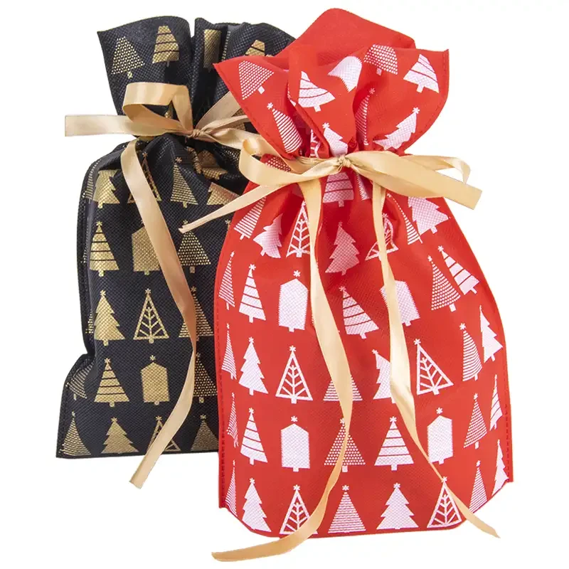 Worek prezentowy bożonarodzeniowy 22 x 32 cm fot. 4