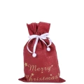 Worek prezentowy Merry Christmas - czerwony fot. 4