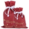 Worek prezentowy Merry Christmas - czerwony fot. 6