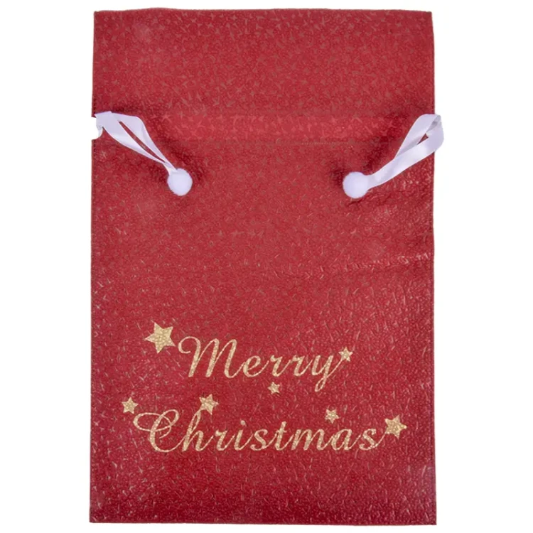 Worek prezentowy Merry Christmas - czerwony fot. 2