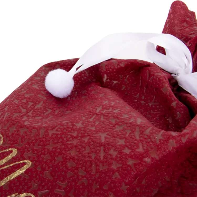 Worek prezentowy Merry Christmas - czerwony fot. 3