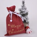 Worek prezentowy Merry Christmas - czerwony fot. 1