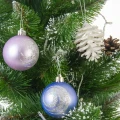 Bombki 6 cm z brokatem kpl. 6 szt. fot.3