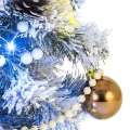 Choinka jodła do udekorowania srbrno-brązowa