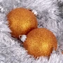 Szklana bombka brokatowa - Pomarańczowa fot. 5
