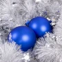 Szklana bombka matowa - szafirowa kpl. 6 szt. fot. 3