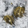 Szklana bombka dekorowana - Złota jodełka kpl. 6 szt. fot. 4