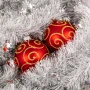 Szklana bombka dekorowana - Czerwone ESY kpl. 6 szt. fot. 4