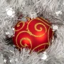 Szklana bombka dekorowana - Czerwone ESY kpl. 6 szt. fot. 3