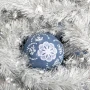 Szklana bombka dekorowana - Koronka Jeans kpl. 6 szt. fot. 4