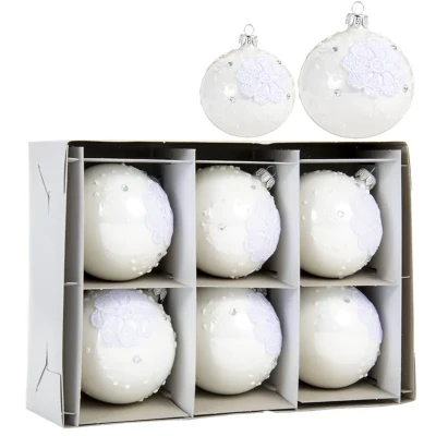 Szklana bombka matowa - szafirowa kpl. 6 szt. fot. 6