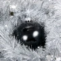 Szklana bombka zdobiona - czarny połysk kpl. 6 szt. fot. 4