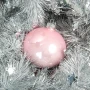 Szklana bombka zdobiona - baby róż połysk kpl. 6 szt. fot. 4