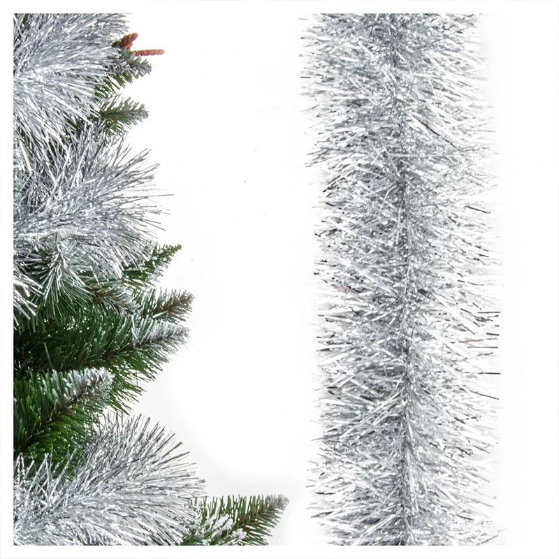 Łańcuch na choinkę 6 m - srebrny fot. 8