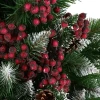 Jarzębina dekoracyjna ciemno czerwona sztuczna oszroniona 20 szt. fot. 6