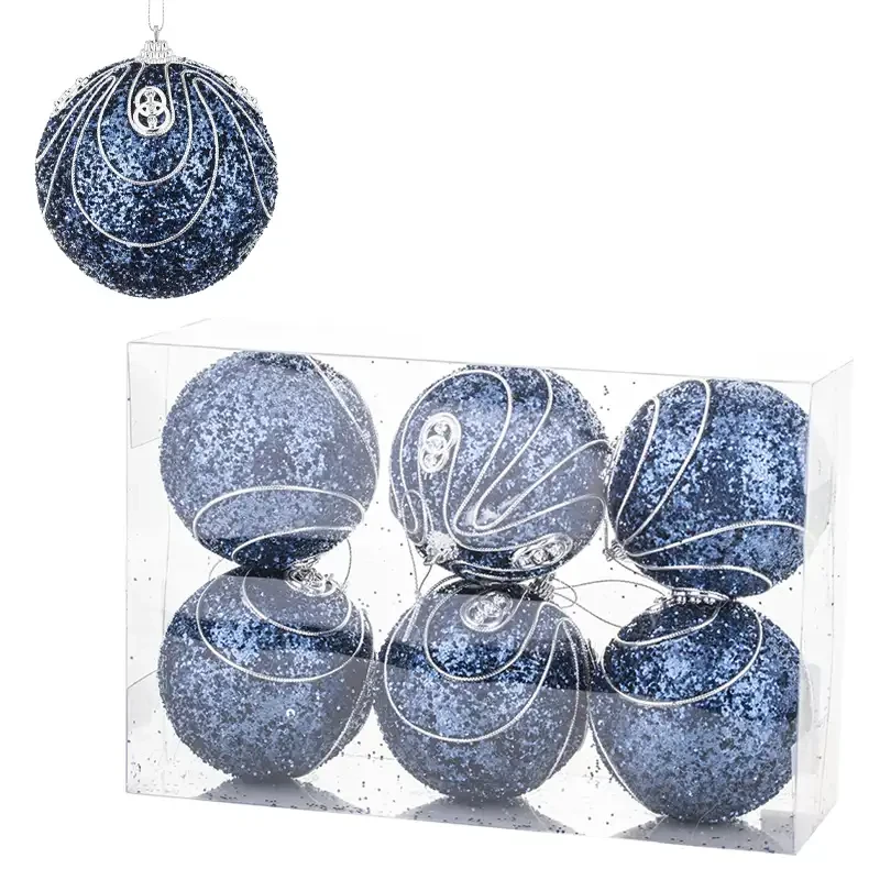 Bombki granatowe kpl. 6  fot. 5