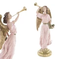 Figura dekoracyjna różowo-złoty Anioł 38x16x10,5 cm