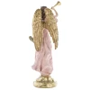 Figura dekoracyjna różowo-złoty Anioł 38x16x10,5 cm