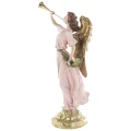 Figura dekoracyjna różowo-złoty Anioł 38x16x10,5 cm