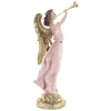 Figura dekoracyjna różowo-złoty Anioł 38x16x10,5 cm