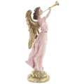 Figura dekoracyjna różowo-złoty Anioł 38x16x10,5 cm