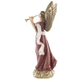 Figura dekoracyjna czerwono-złoty Anioł 34x18x13 cm
