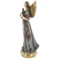 Figura dekoracyjna niebiesko-złoty Anioł 31x17x10 cm