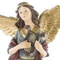 Figura dekoracyjna niebiesko-złoty Anioł 31x17x10 cm